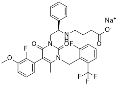 Elagolix sodium