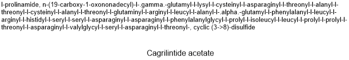 Cagrilintide acetate