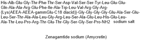 Zenagamtide sodium